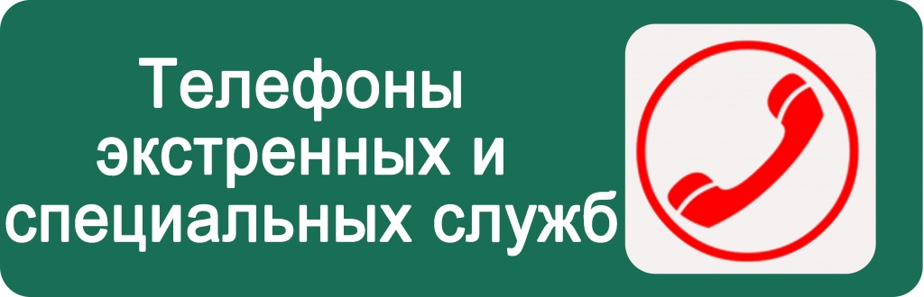 Телефоны экстренных и специальных служб 